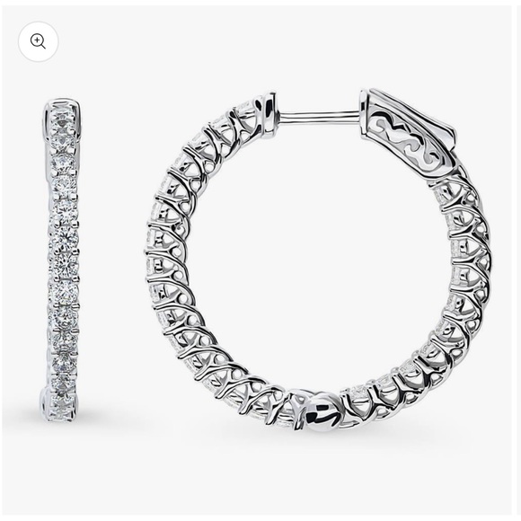 Berricle CZ inside-out earrrings - Picture 2 of 4